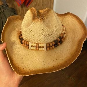 Woven cowboy hat